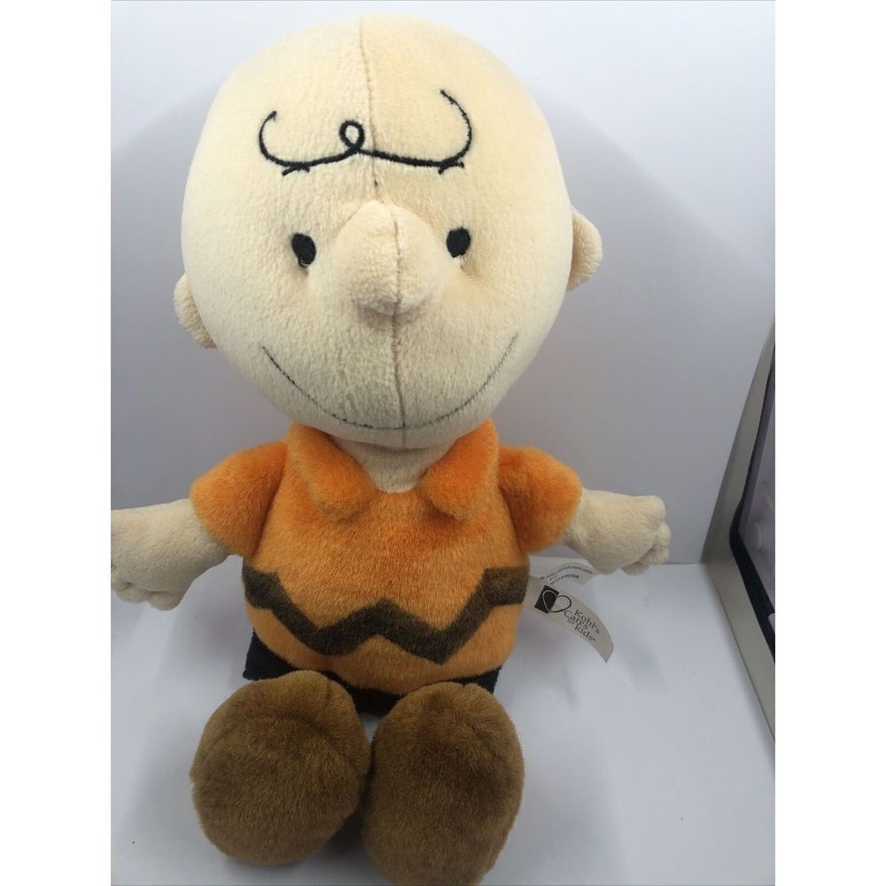 Peanuts Charlie Brown Kohl’s Cares Plush Stuffed 12” Tall - ORANGE SHIRT